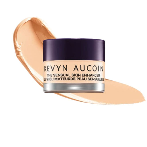 Kevyn Aucoin Sensual Skin Enhancer SX 02 with swatch behind product