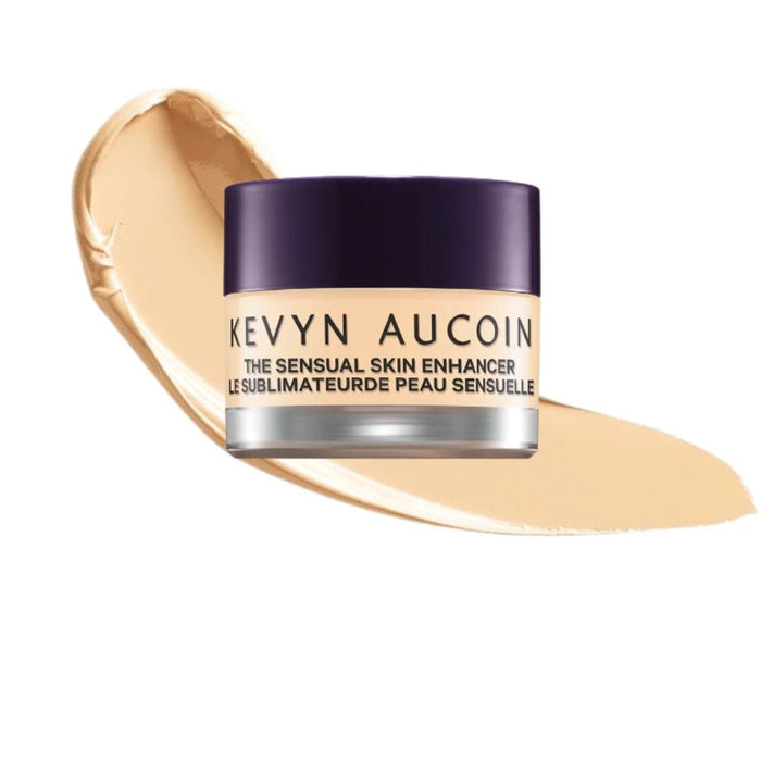 Kevyn Aucoin Sensual Skin Enhancer SX 03 with swatch behind product