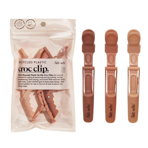 Kitsch No-Slip Crocodile Clip 3 pack Multi-Color