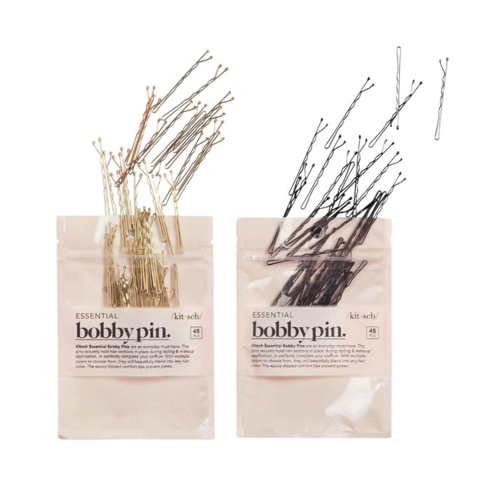 Kitsch Bobby Pins 45pc blonde and black packs product spilling our of packing