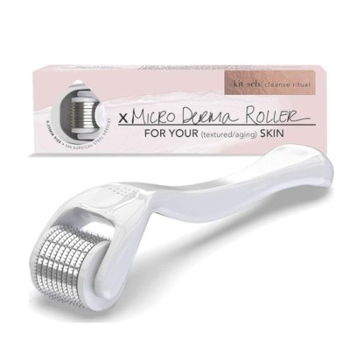 Kitsch Micro Derma Facial Roller White with packaging 