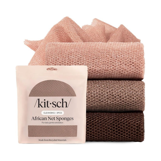 Kitsch 3 pack African Net Sponge rosewood