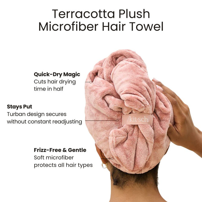 Kitsch Plush Microfiber Hair Towel Turban main benefits