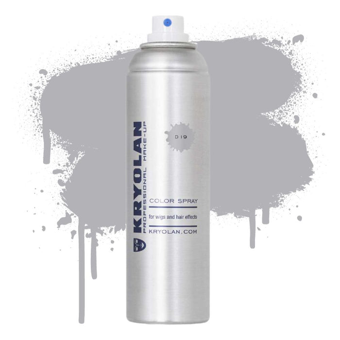 Kryolan Color Spray 5oz D19 Grey with swatch