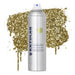 Kryolan Glitter Spray 5oz canister Gold with swatch