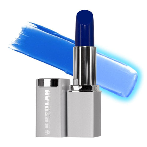 Kryolan Lipstick UV blue with swatch