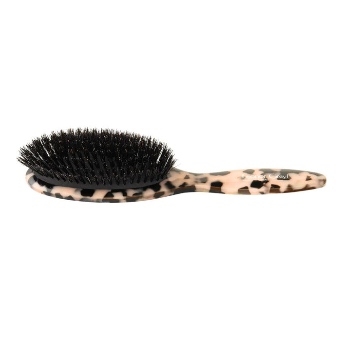 Leonor Greyl Brosse De Soin Tortoise Shell Care Brush laying side view