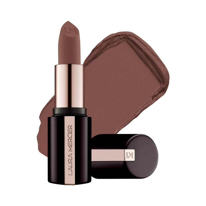 Laura Mercier Caviar Smoothing Matte Lipstick Brown Suede with swatch