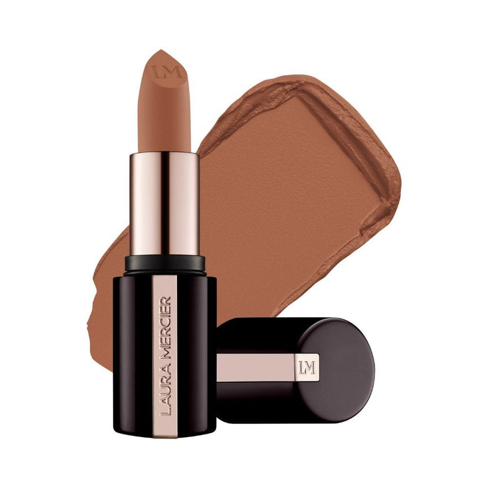 Laura Mercier Caviar Smoothing Matte Lipstick Nude Sateen with swatch