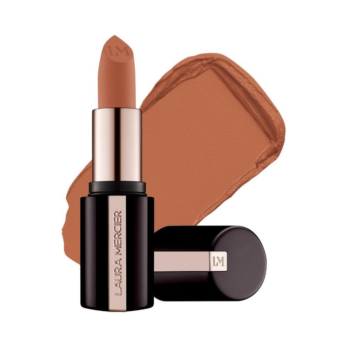 Laura Mercier Caviar Smoothing Matte Lipstick Peach Cashmere with swatch