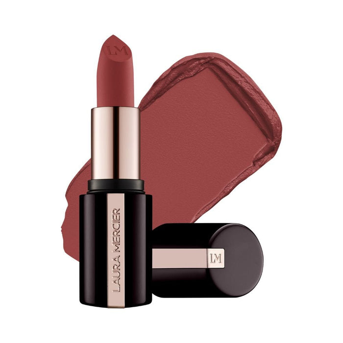 Laura Mercier Caviar Smoothing Matte Lipstick Rosewood Silk with swatch