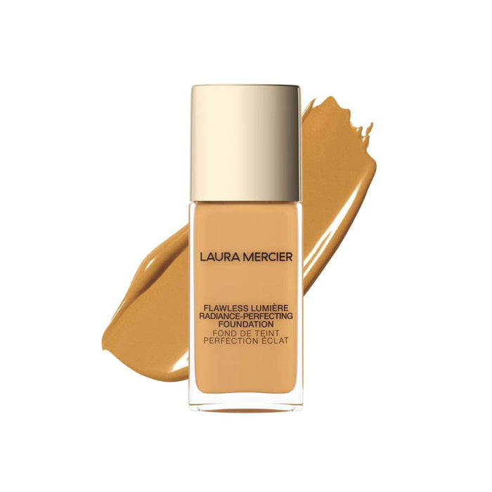 Laura Mercier Flawless Lumière Foundation 3W2 Golden with swatch