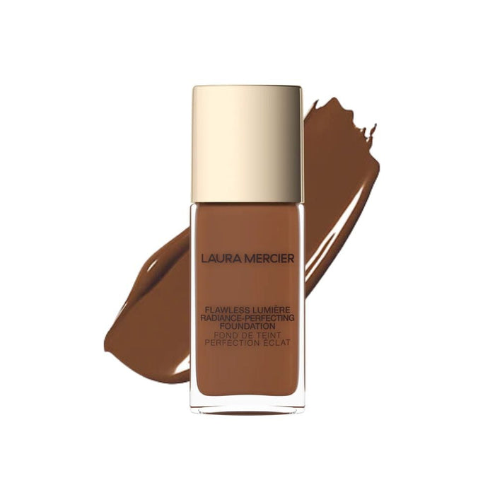 Laura Mercier Flawless Lumière Foundation 6N1 Truffle with swatch