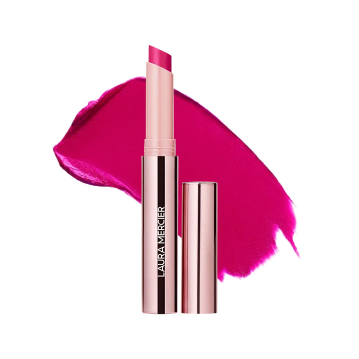Laura Mercier High Vibe Lip Color 142 Pop with swatch 