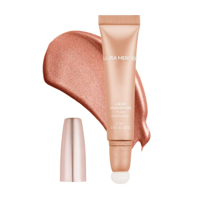 Laura Mercier RoseGlow Liquid Highlighter Peach Bronze with swatch