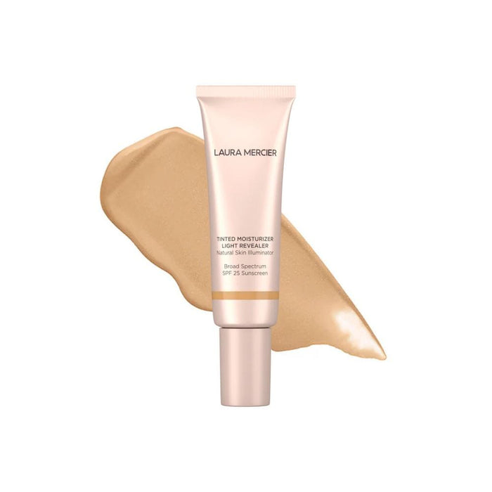 Laura Mercier Tinted Moisturizer Light Revealer Natural Skin Illuminator SPF 25 3W1 Bisque with swatch
