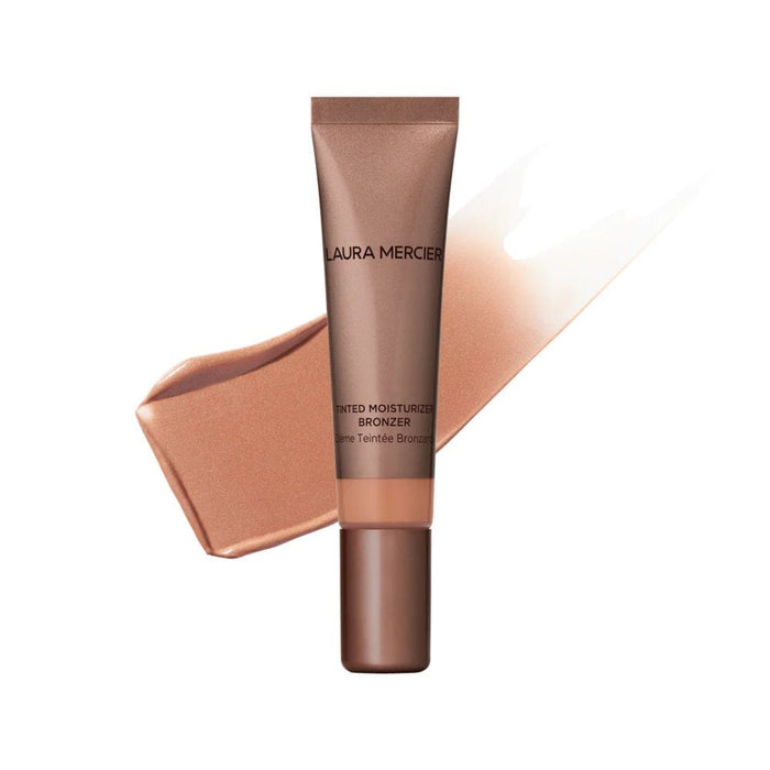 Laura Mercier Tinted Moisturizer Bronzer Sunbeam with swatch