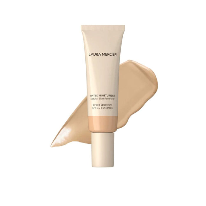 Laura Mercier Tinted Moisturizer Natural Skin Perfector SPF 30 1N2 Vanille with swatch