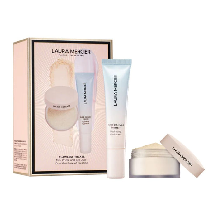 Laura Mercier Flawless Treats Mini Primer + Set Duo