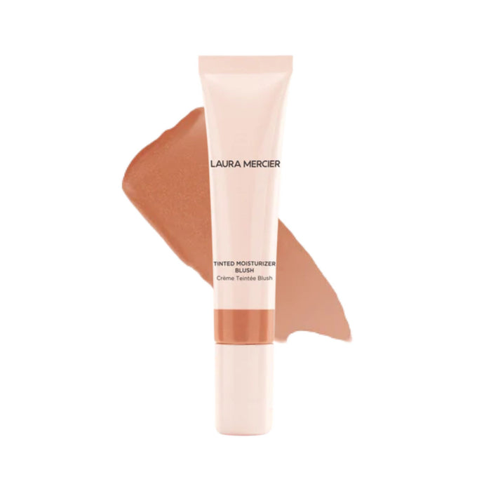 Laura Mercier Tinted Moisturizer Blush Mediterranee with swatch behind