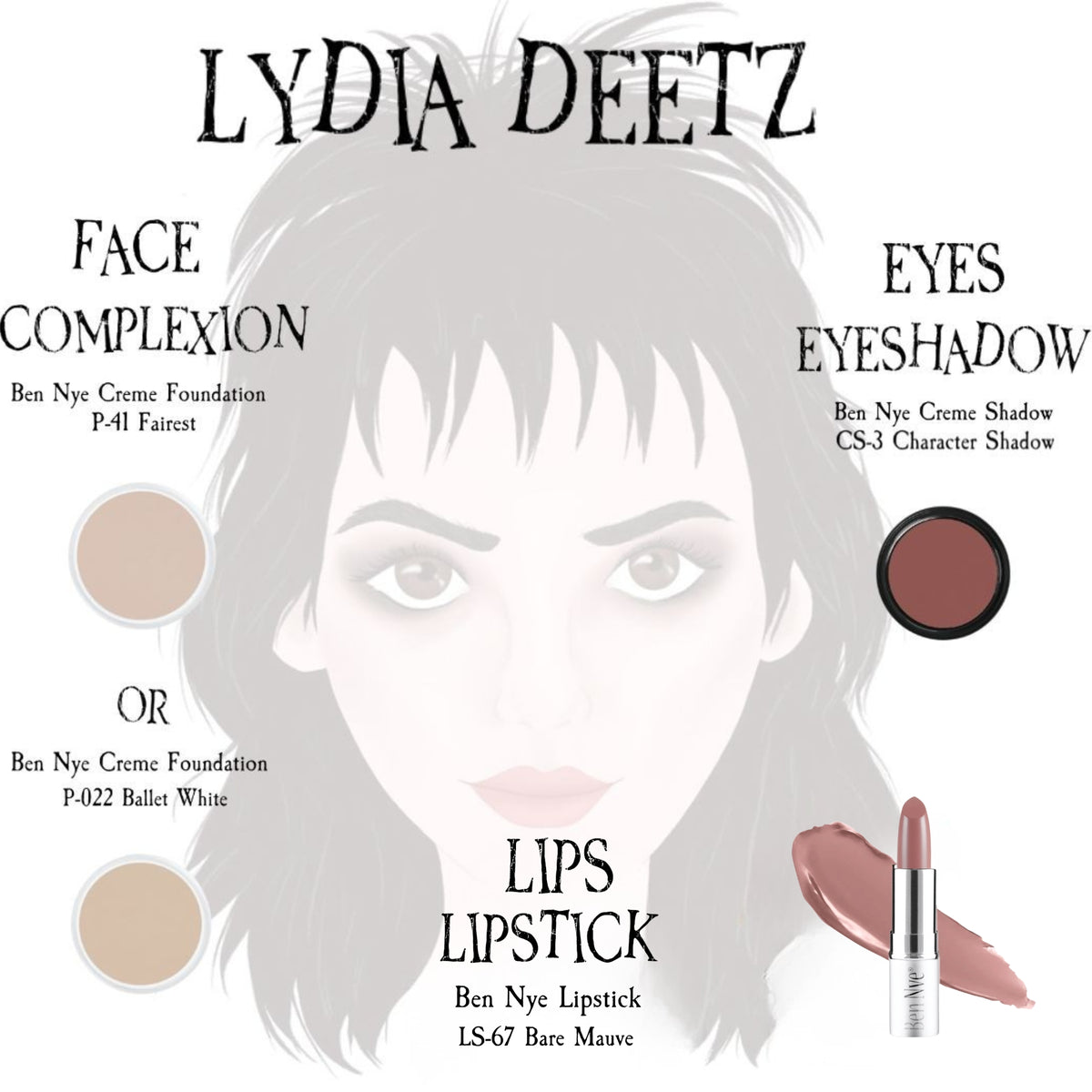 Lydia Deetz Makeup Kit