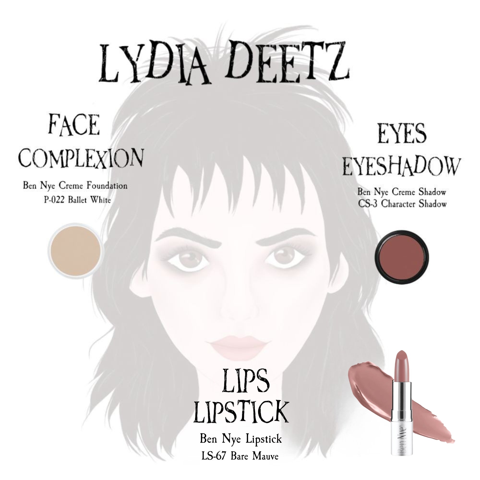 Lydia Deetz Makeup Kit