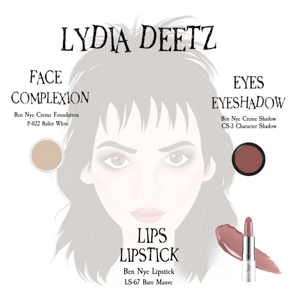 Lydia Deetz Makeup Kit
