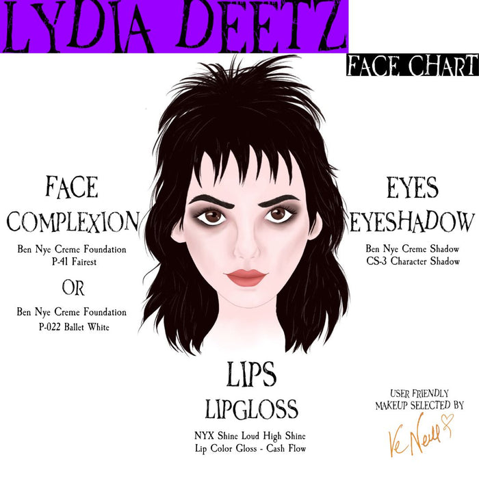 Lydia Deetz Makeup Kit