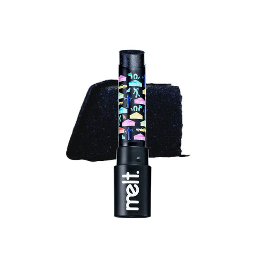 Melt Cosmetics Lustre Slick Lipstick Winsome Wahini with swatch behind