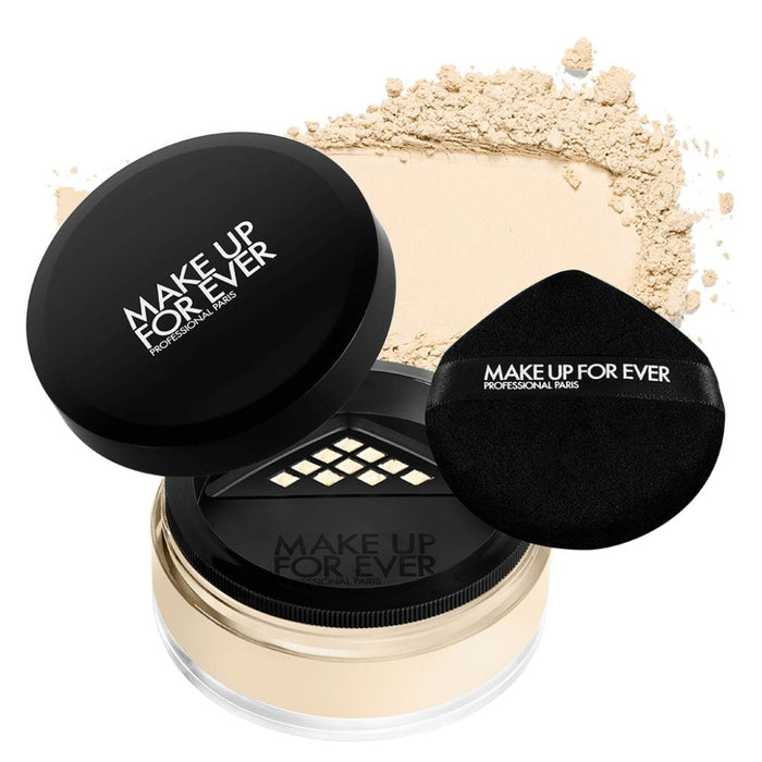 Make Up For Ever HD Skin Setting Powder 1.1 Light Vanilla with swatch