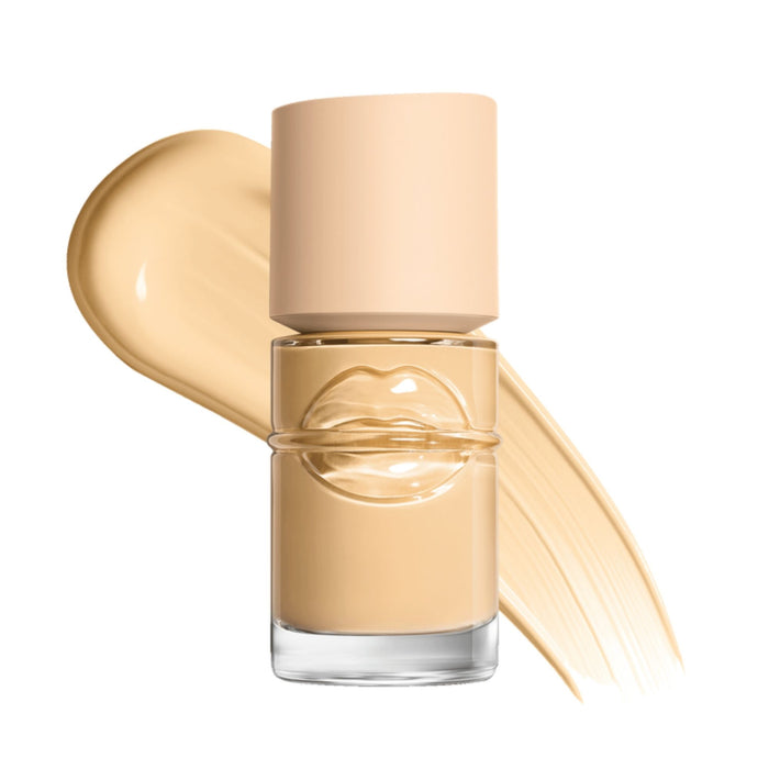 Make Up For Ever Balancing and Perfecting Liquid Foundation 101WO Lace with swatch behind