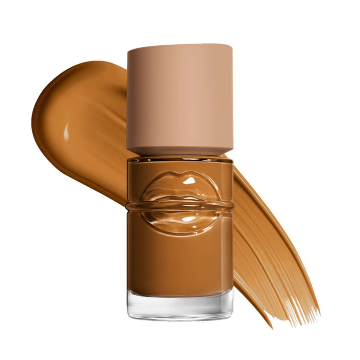 Make Up For Ever Balancing and Perfecting Liquid Foundation 362N Oak with swatch behind
