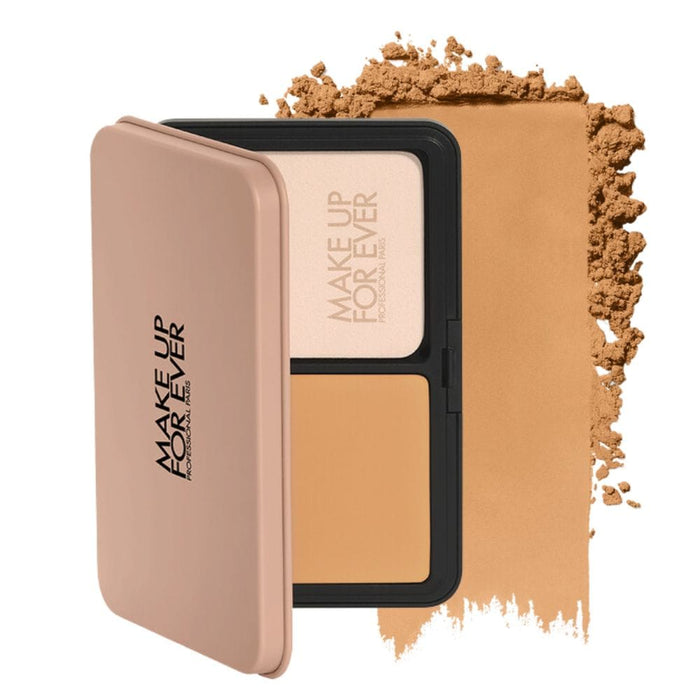 Make Up For Ever HD Skin Matte Velvet 3Y40 Warm Amber with Swatch