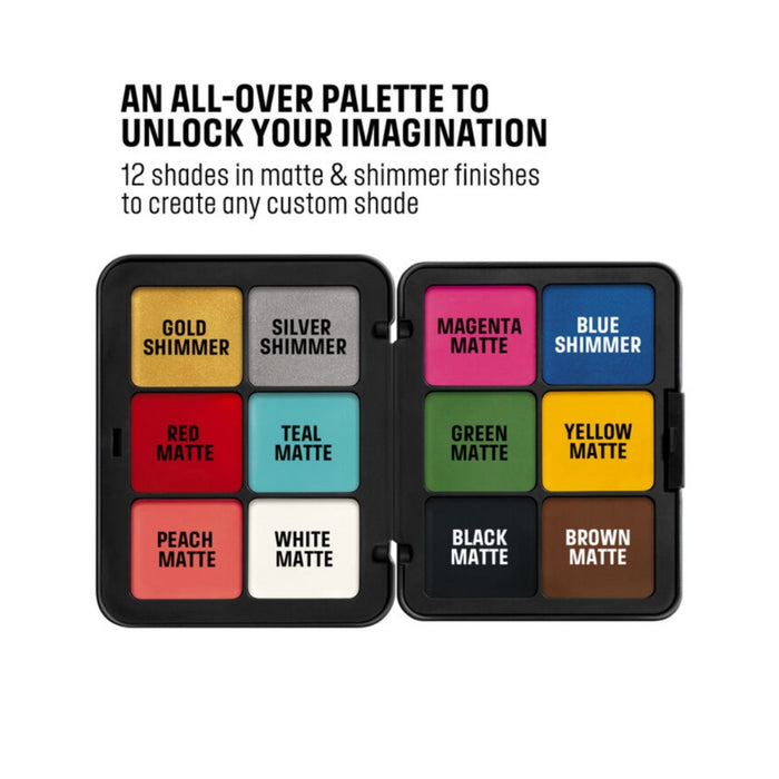 Make Up For Ever Artist Color Palette - Universal with shade names and palette features.