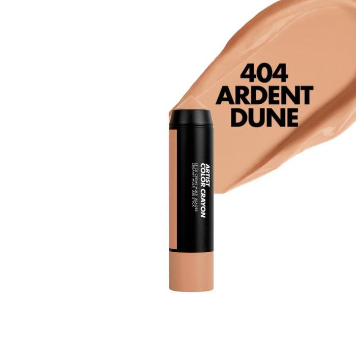 Make up for ever artist color crayon with a swatch and name of the shade - 404 Ardent Dune