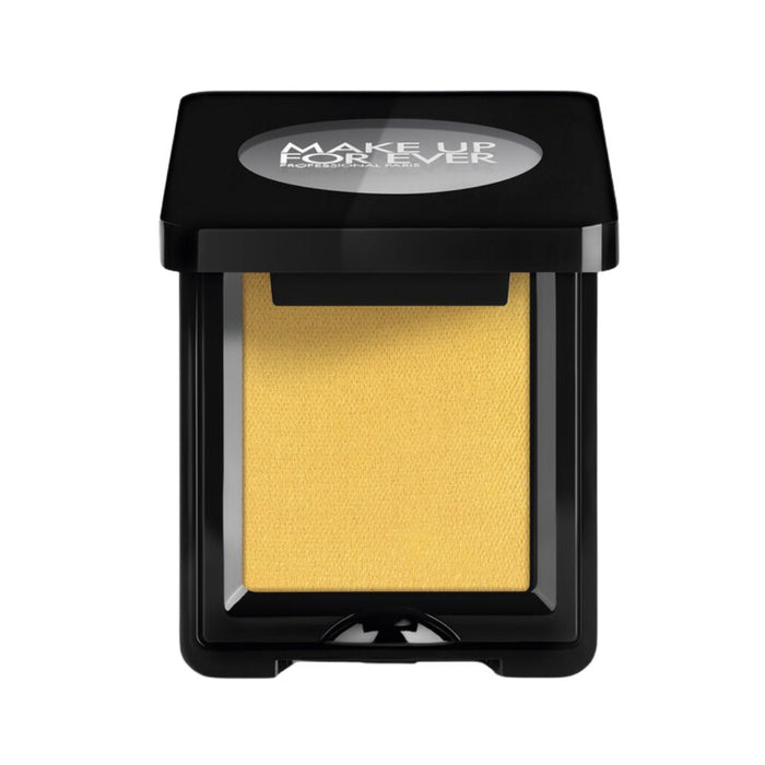 Make Up For Ever Artist Eyeshadow 400 Juicy Yellow matte compact showing color