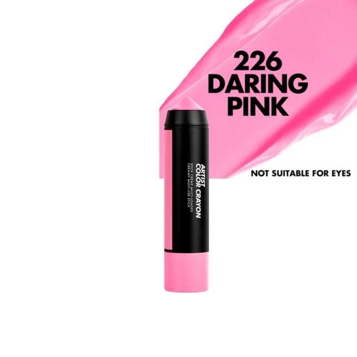 Make up for ever artist color crayon with swatch and name of the shade - 226 daring pink