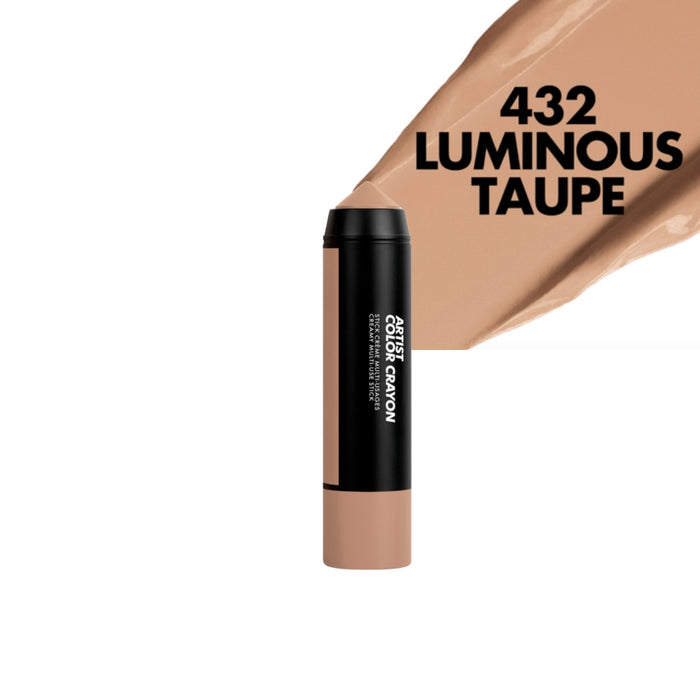 Make up for ever artist color crayon with a swatch and name of the shade - 432 Luminous Taupe