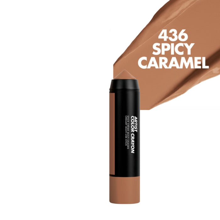 Make up for ever artist color crayon with a swatch and name of the shade - 436 Spicy Caramel