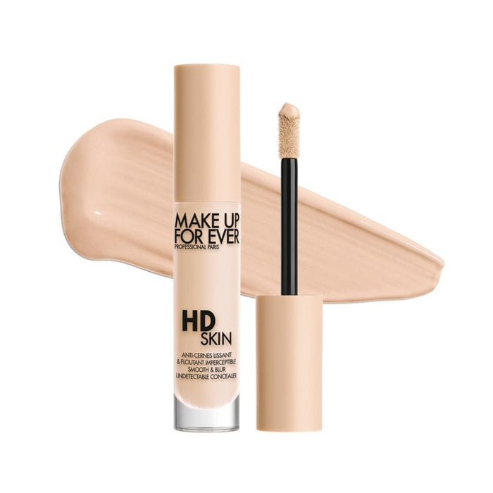 MUFE HD Skin Concealer 1.1N Lace with Swatch behind product