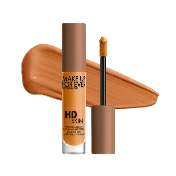 MUFE HD Skin Concealer 4.1R Tawny with Swatch behind product