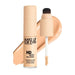HD Skin Full Cover Multi-Use Waterproof Concealer with swatch behind product against a white background