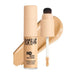 HD Skin Full Cover Multi-Use Waterproof Concealer with swatch behind product against a white background