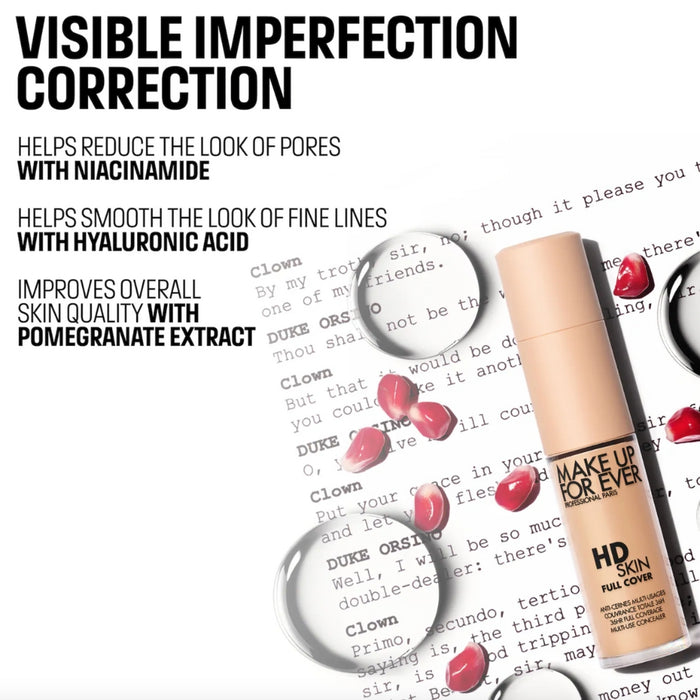 HD Skin Full Cover Multi-Use Waterproof Concealer Key Ingredient benefits