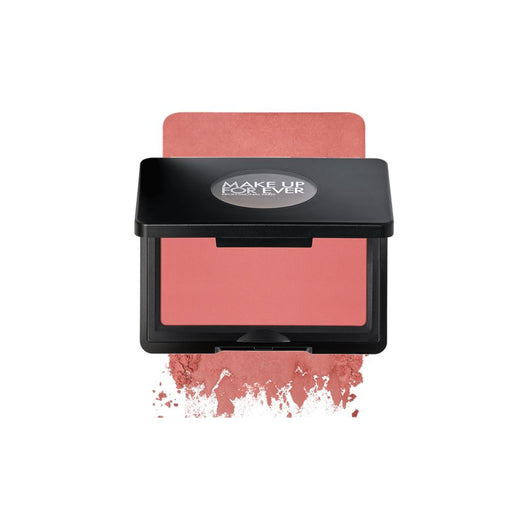 Make Up For Ever Artist Blush Powder B230 Wherever Rose with swatch behind product