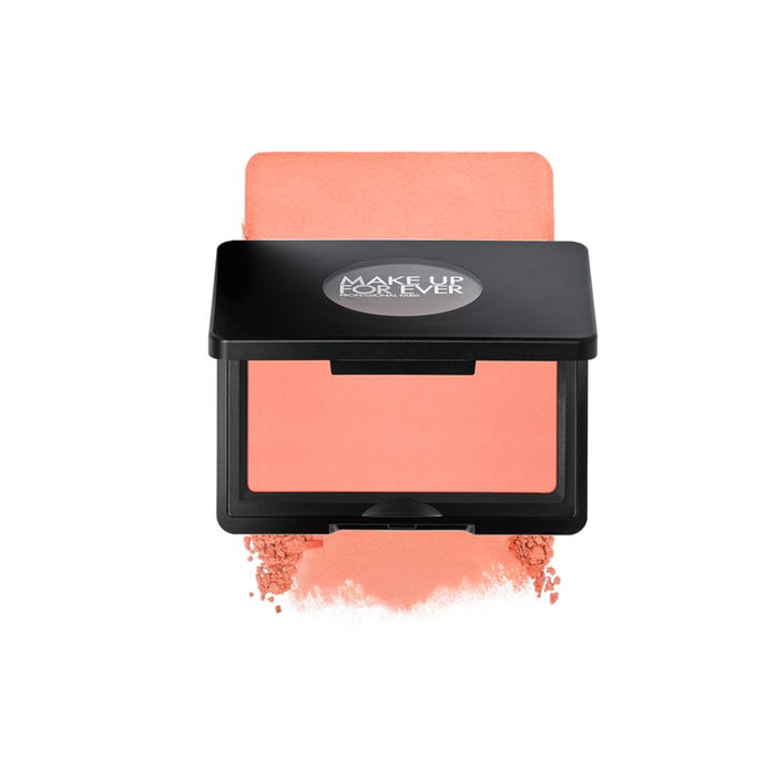 Make Up For Ever Artist Blush Powder B300 Anywhere Peach with swatch behind product