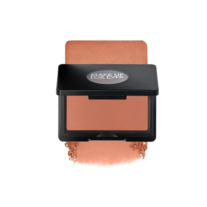 MUFE Artist Sculpt Contour Powder S420 Trendy Truffle with Swatch behind product