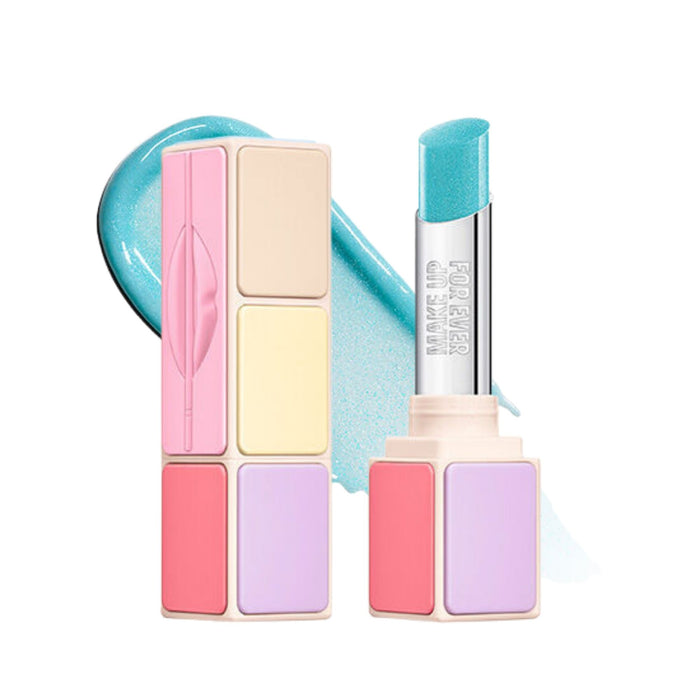Make Up For Ever Artist Colorglow Lip Balm 910 Mermaid Blue with swatch