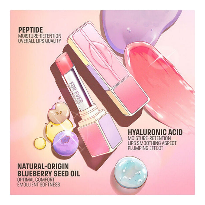 Make Up For Ever Artist Colorglow Lip Balm key ingredients and their benefits text 
