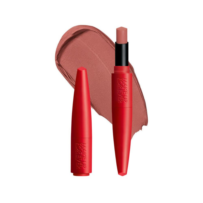 Make Up For Ever Rouge Artist For Ever Lipstick 214 Date-Me Rosewood - Matte with swatch